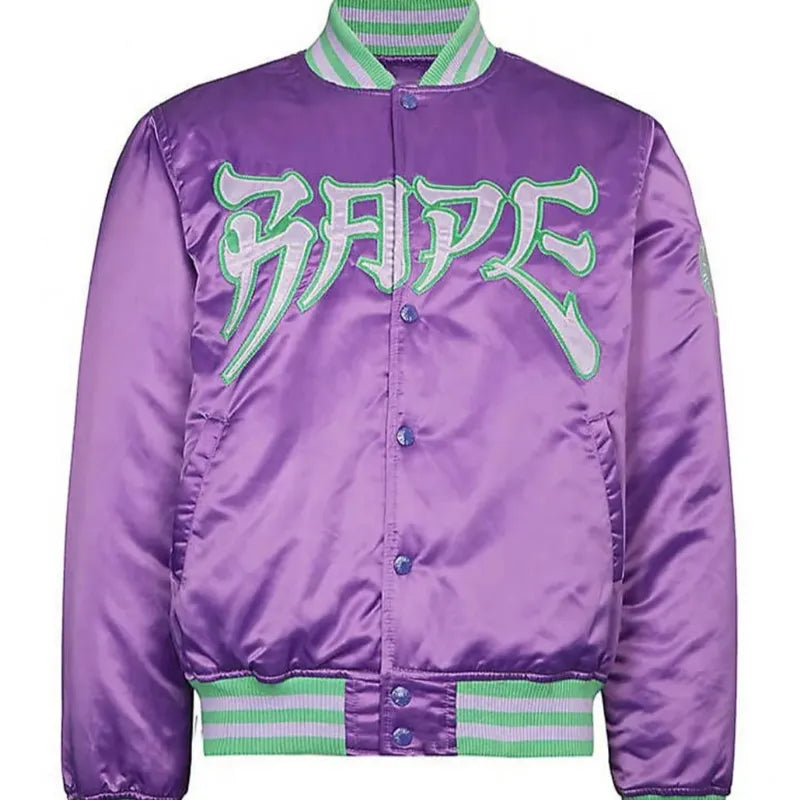 Bape X A Bathing Ape Purple Jacket