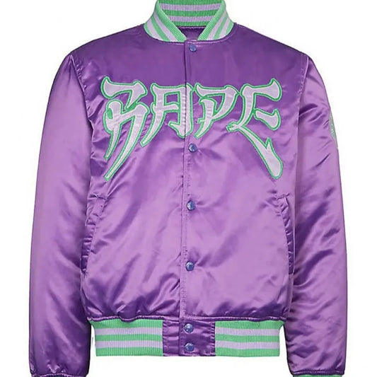 Bape X A Bathing Ape Purple Jacket