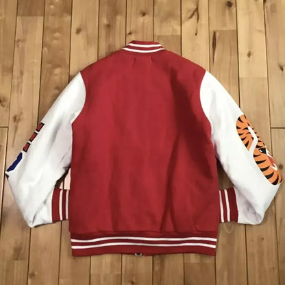 Bape Shark Sweat Varsity Jacket