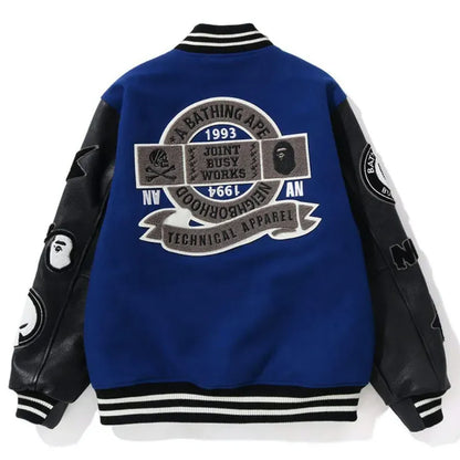 Bape Neighborhood Varsity Jacket