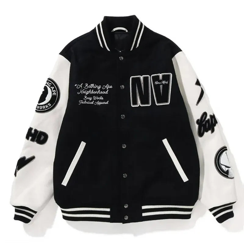 Bape Neighborhood Varsity Jacket