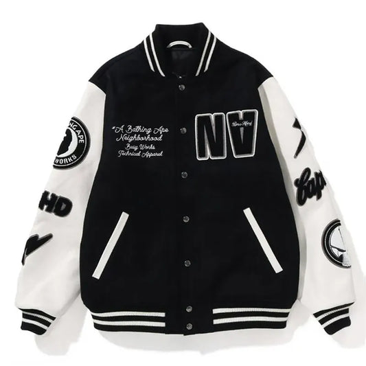 Bape Neighborhood Varsity Jacket