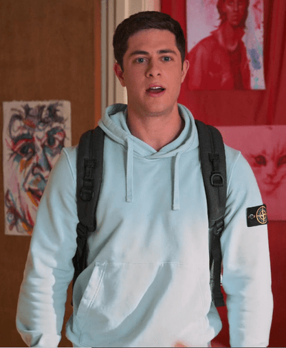 Never Have I Ever S03 Ben Gross Sky Blue Hoodie