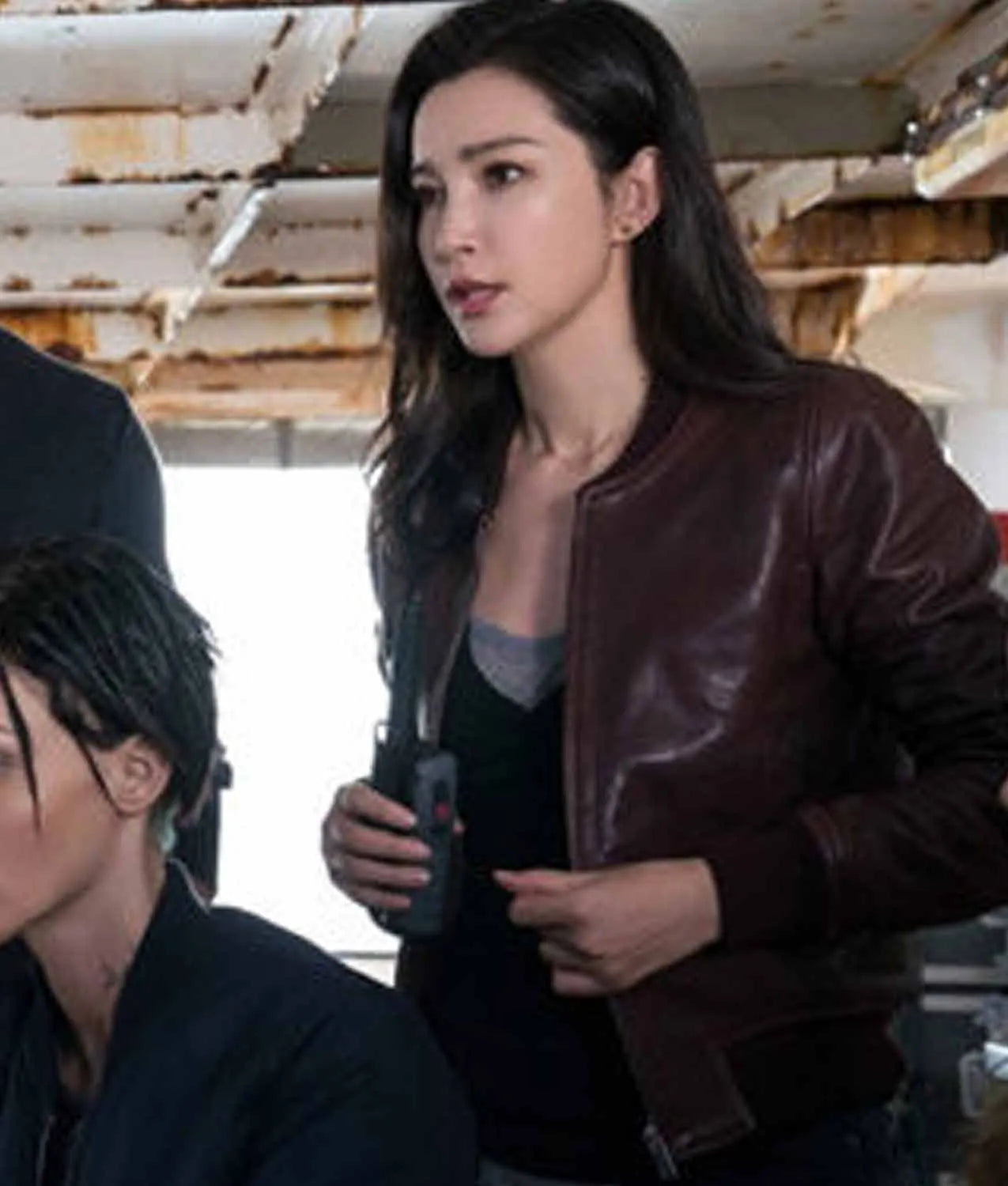 The Meg Bingbing Li Bomber Leather Jacket Max Jackets