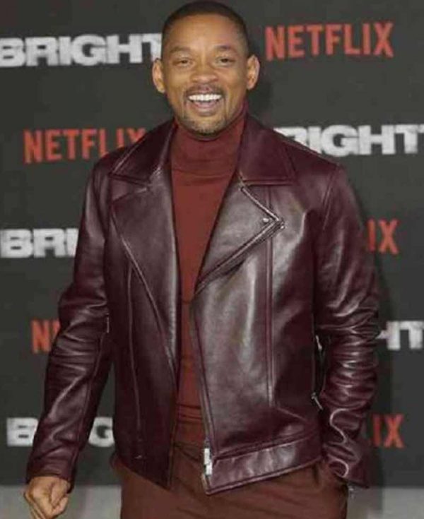 WILL SMITH ALADIN DARK BROWN LEATHER JACKET Max Jackets