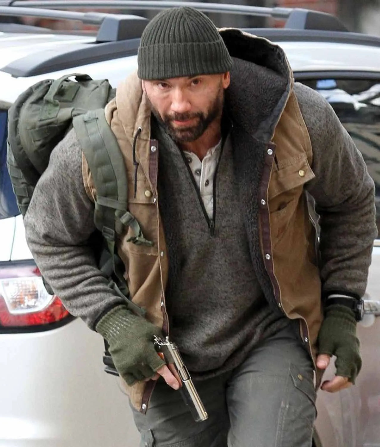 Bushwick Dave Bautista Hoodie Vest Max Jackets