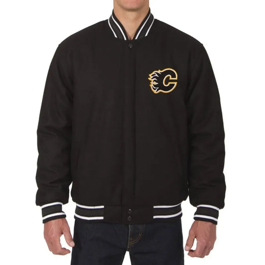Calgary Flames Wool Varsity Jacket