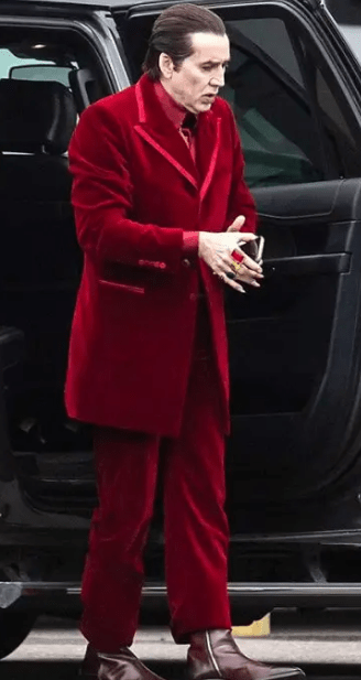 Renfield 2023 Conde Dracula Red Velvet Suit