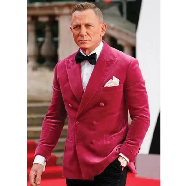 Daniel Craig No Time To Die Velvet Blazer Max Jackets