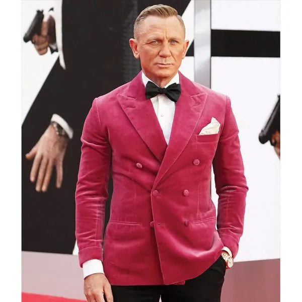 Daniel Craig No Time To Die Velvet Blazer Max Jackets