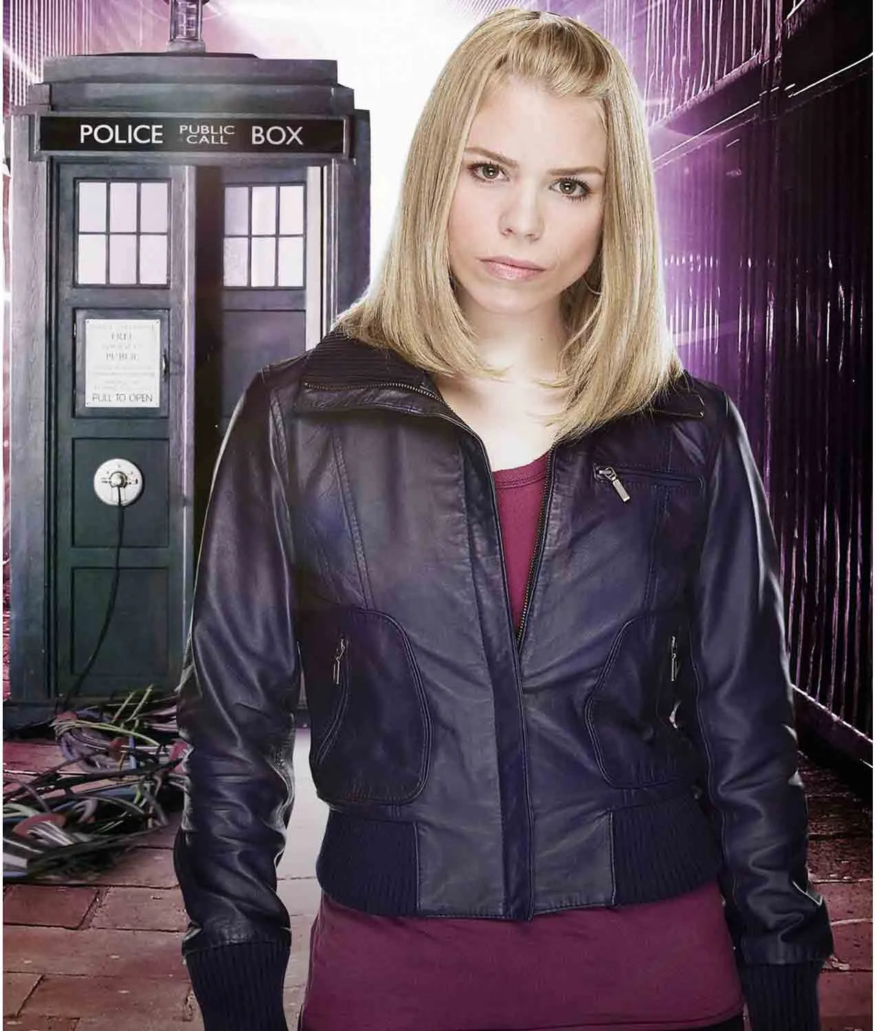 Dr. Who Rose Tyler Leather Jacket Max Jackets