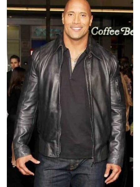 Dwayne Johnson Faster Leather Jacket Max Jackets