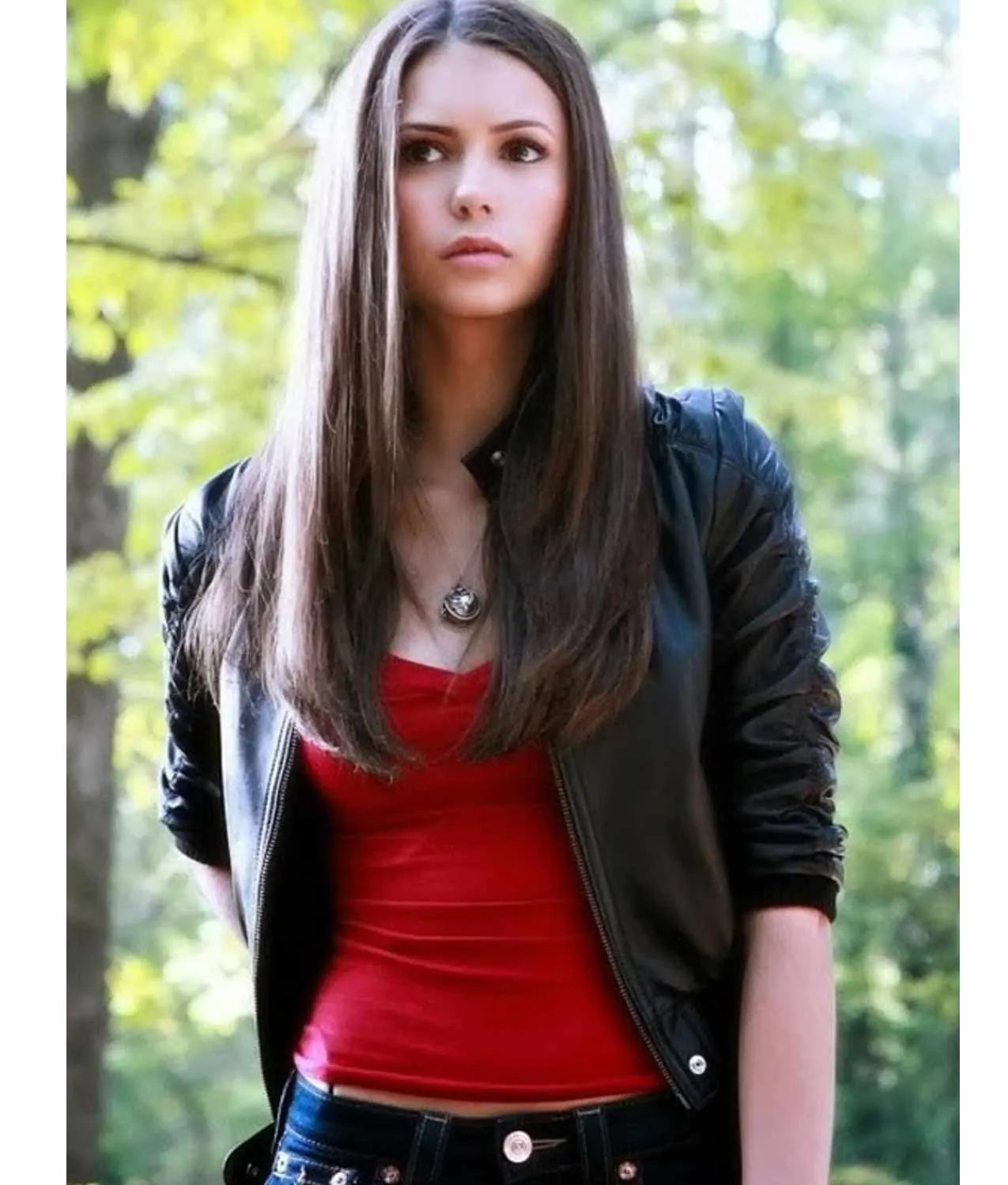 Vampire Diaries Katherine Pierce Leather Jacket Max Jackets