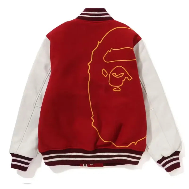 Head Bape Giant Ape Varsity Jacket