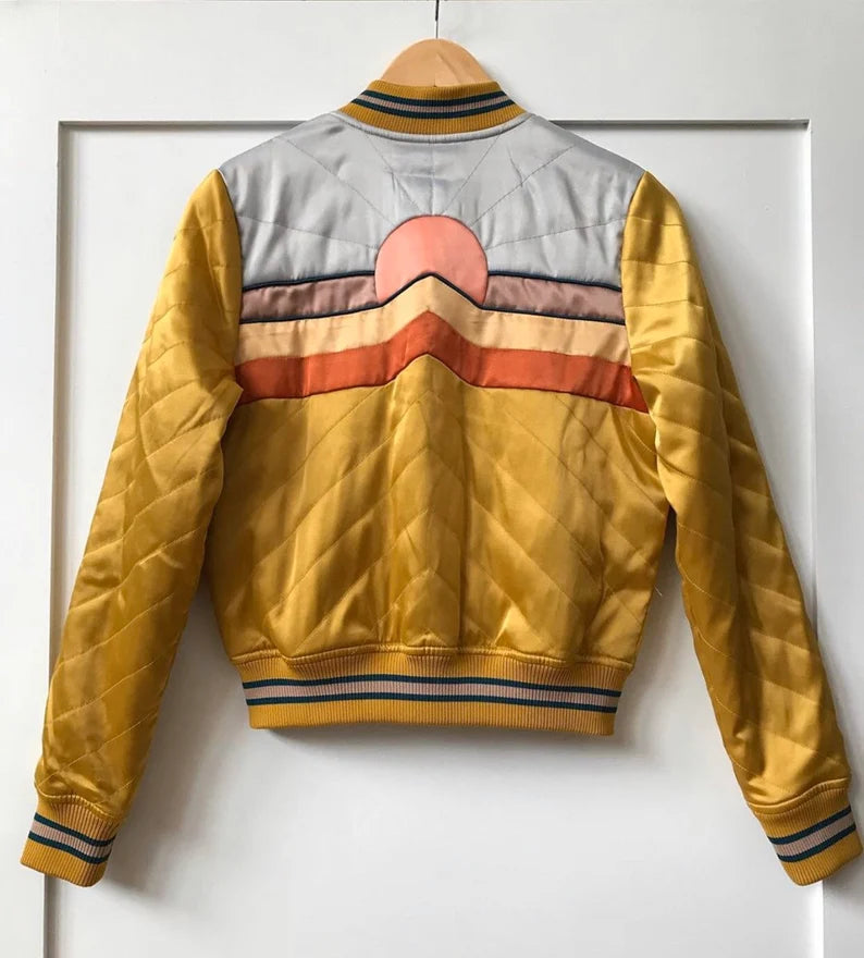 DOLLY Western Mustard Bomber Jacket Max Jackets