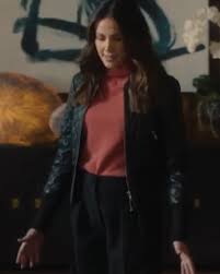 Maya Stern Fool Me Once S01 Black Leather Jacket Max Jackets