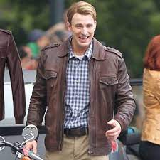 Chris Evans Captain America Avengers Brown Jacket Max Jackets