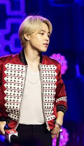 BTS Jimin in red bomber jackets is a sight to behold