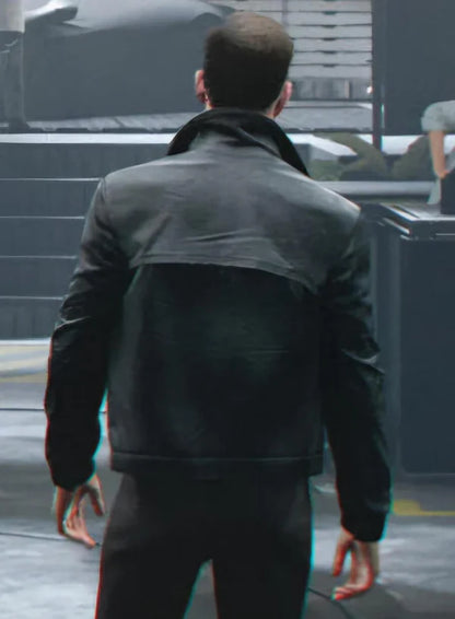 James Bond 007 First Light Black Leather Jacket