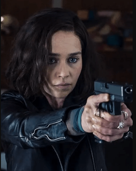 Emilia Clarke Secret Invasion Black Leather Jacket
