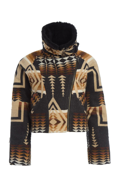 Dutton Ranch Beth Dutton Western Wool Printed Jacket