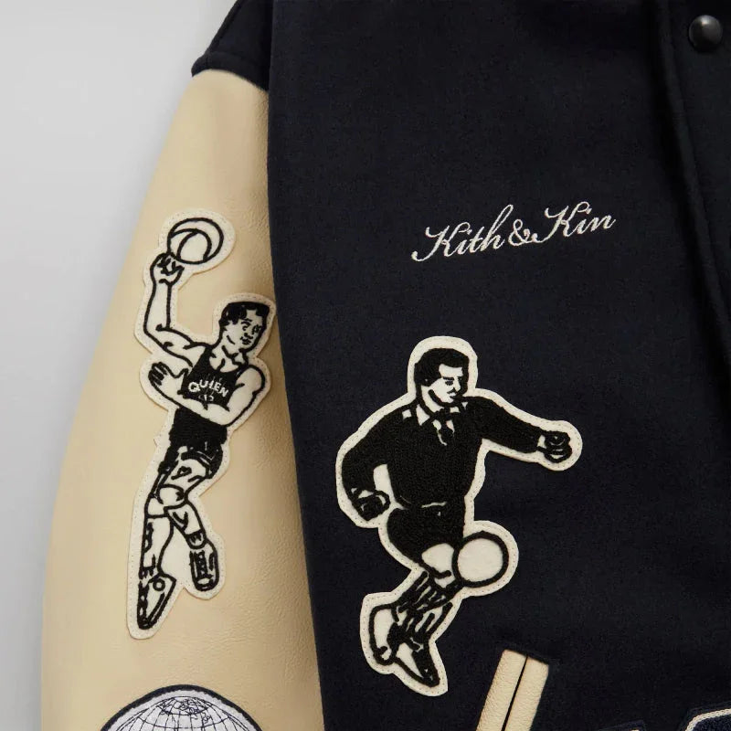 Kith Russell Athletic Cuny Brooklyn College Golden Bear Nocturnal Varsity Jacket