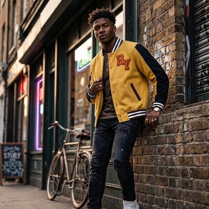Kalu Putic Varsity Bomber Jacket
