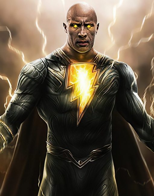 Black Adam Yellow Leather Jacket