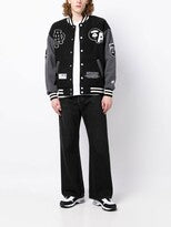 AAPE BY A BATHING APE Logo-Patch Varsity Bomber Jacket Max Jackets