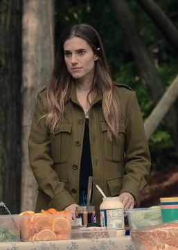 M3GAN 2023 Allison Williams Green Coat