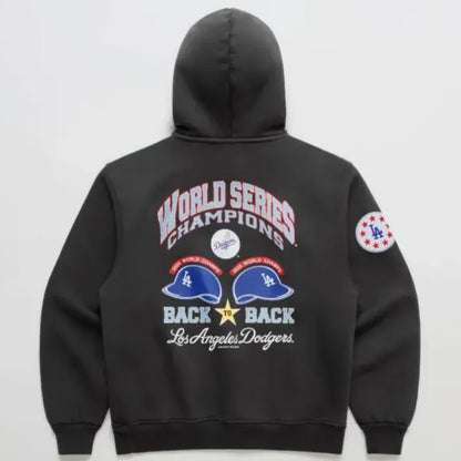Dodgers Back To Back World Series Black Hoodie