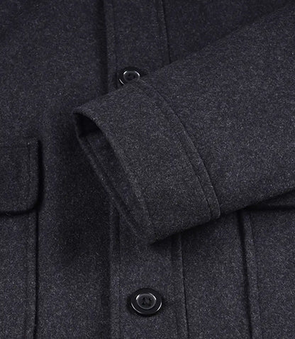 Men's Utility Charcoal Grey Wool Jacket