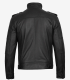 Mens Cafe Racer Style Matte Black Leather Jacket Max Jackets
