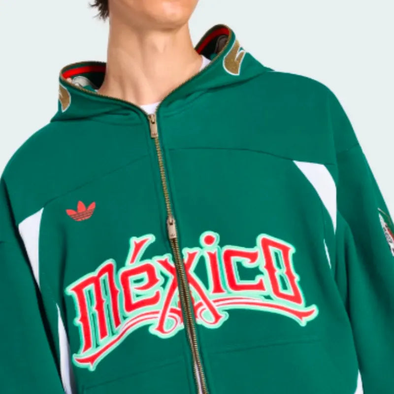 FIFA World Cup 26 Adidas Mexico Green Hoodie