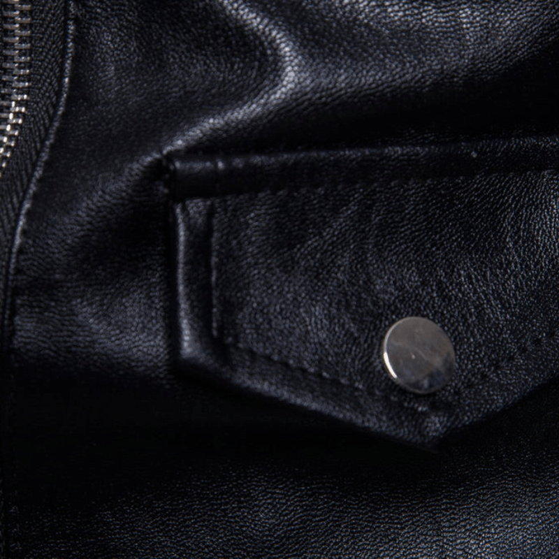 Multi-zip leather jacket jacket