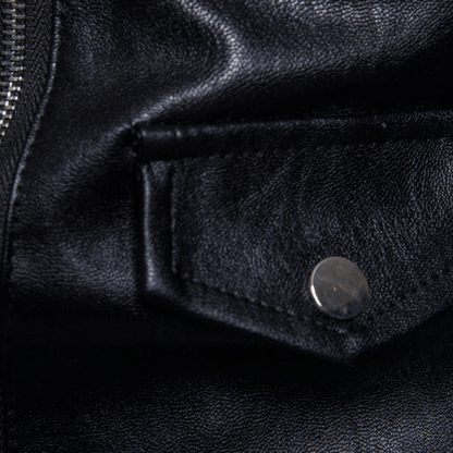 Multi-zip leather jacket jacket
