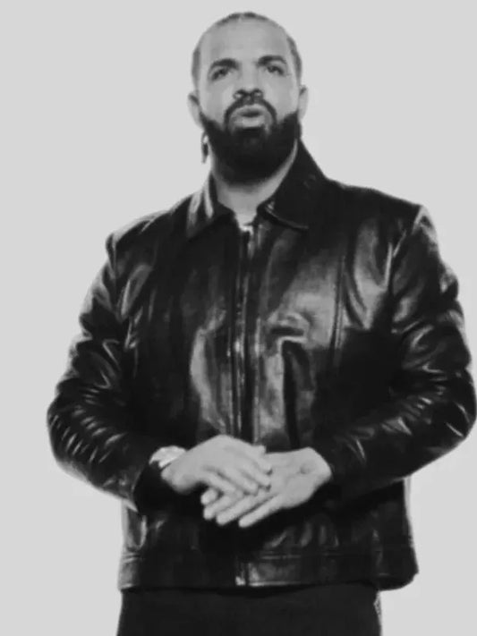 National Treasures Drake Black Leather Jacket