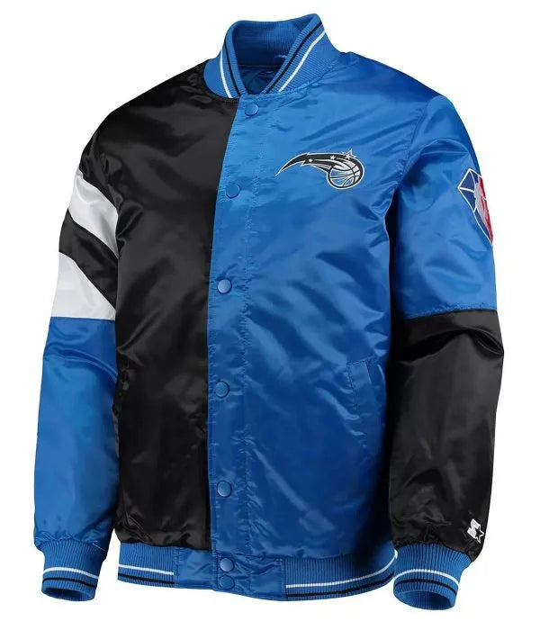75th Anniversary Orlando Magic Leader Satin Color Block Jacket Max Jackets