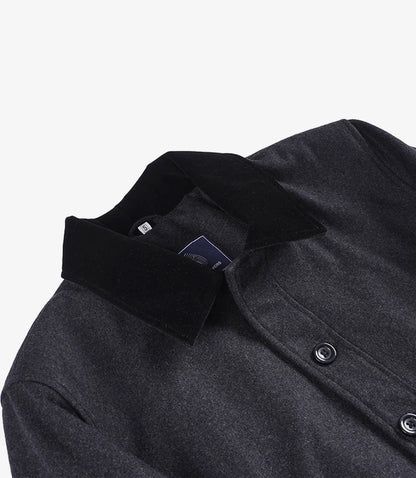 Men's Utility Charcoal Grey Wool Jacket