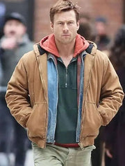 The Running Man 2025 Glen Powell Hooded Jacket Max Jackets