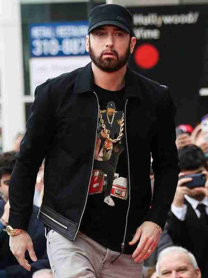 Walk Of Fame Eminem Black Jacket Max Jackets