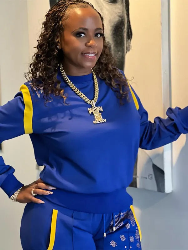 Blue Bandana Shante Broadus Snoop Dog Wife Tracksuit Max Jackets