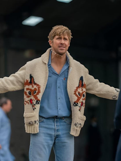 Project Hail Mary Ryan Gosling Wolf Cardigan 2026 Sweater