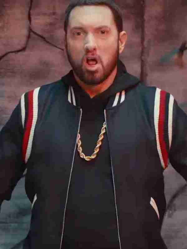 American Rapper Eminem Godzilla Varsity Bomber Jacket