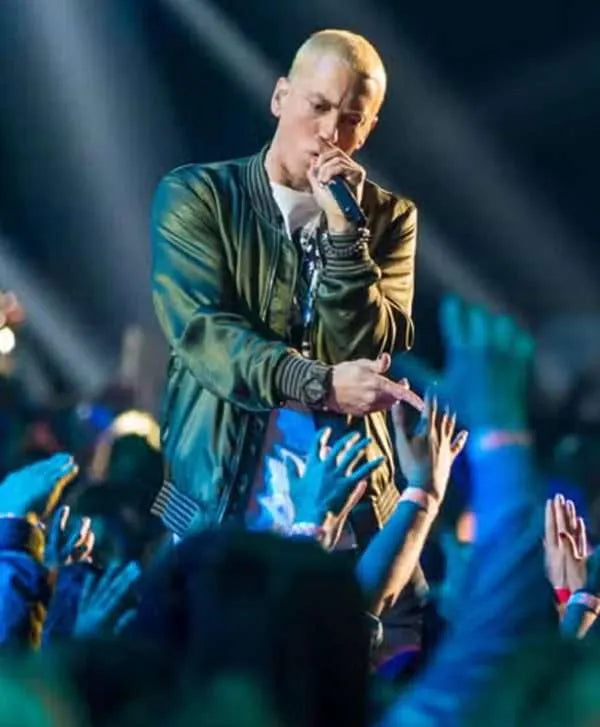 Eminem Saturday Night Live Green Bomber Jacket Max Jackets