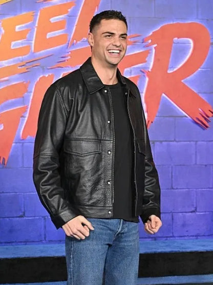 Noah Centineo Street Fighter World Premiere After Party Leather Jacket