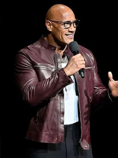 Jumanji Open World Dwayne Johnson Leather Jacket