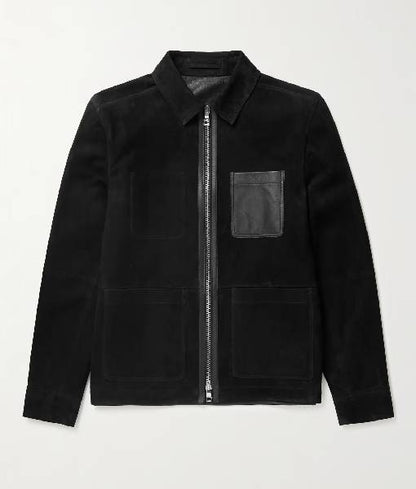 Good Morning America 2025 Tyler Perry Leather-Trimmed Jacket Max Jackets