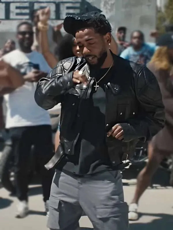 Kendrick Lamar Black Leather Jacket