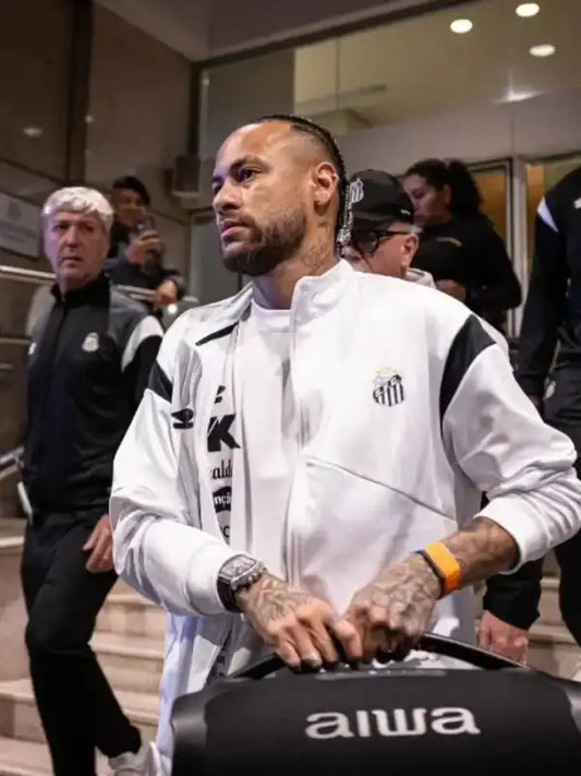 Santos FC Neymar White Track Jacket